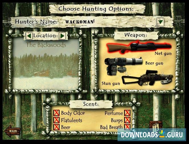 'Choosing' your weaponry and stage