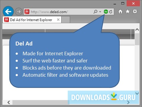 Del Ad for Internet Explorer