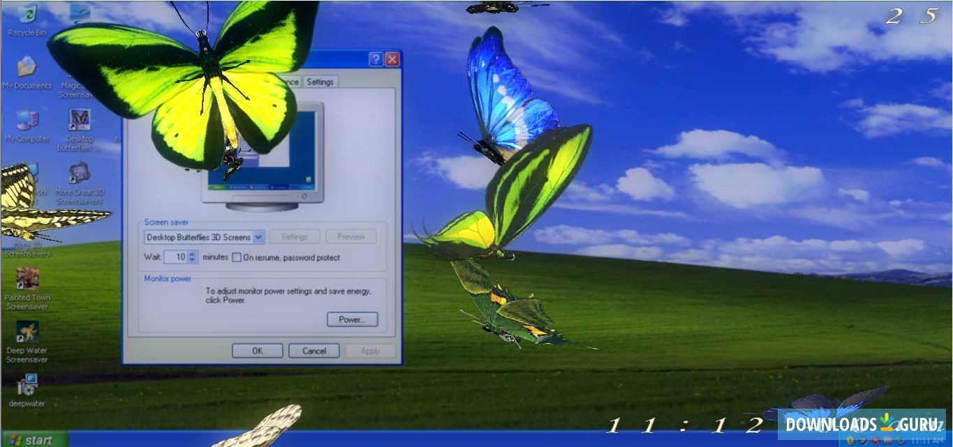 Desktop Butterflies 3D Screensaver
