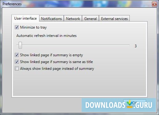Interface Preferences