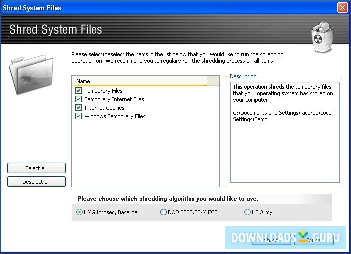 avast deleted files shredder filled up disk