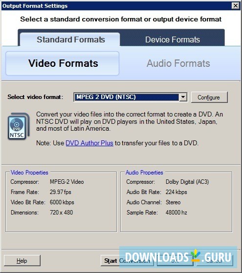 Format Selection