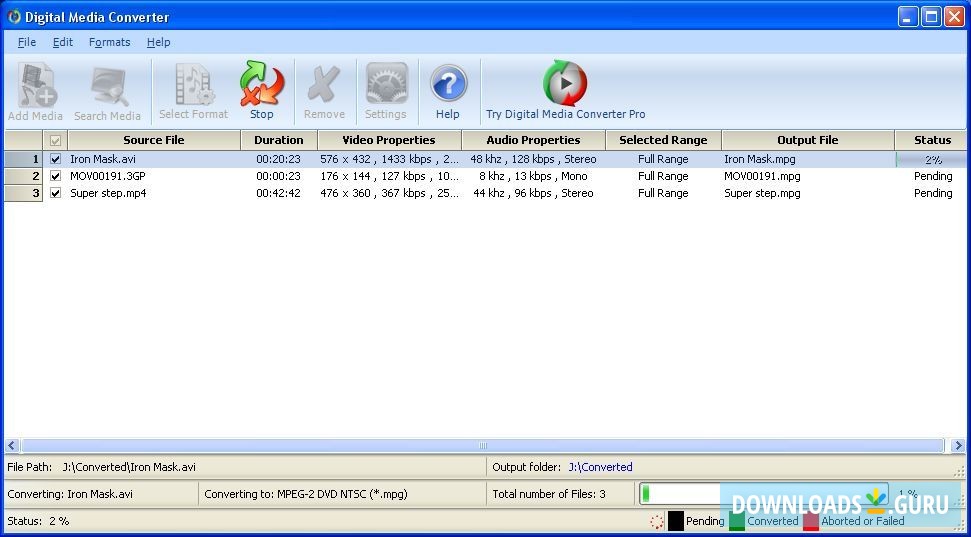 Converting video files