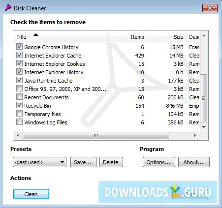 download disk cleaner windows 7