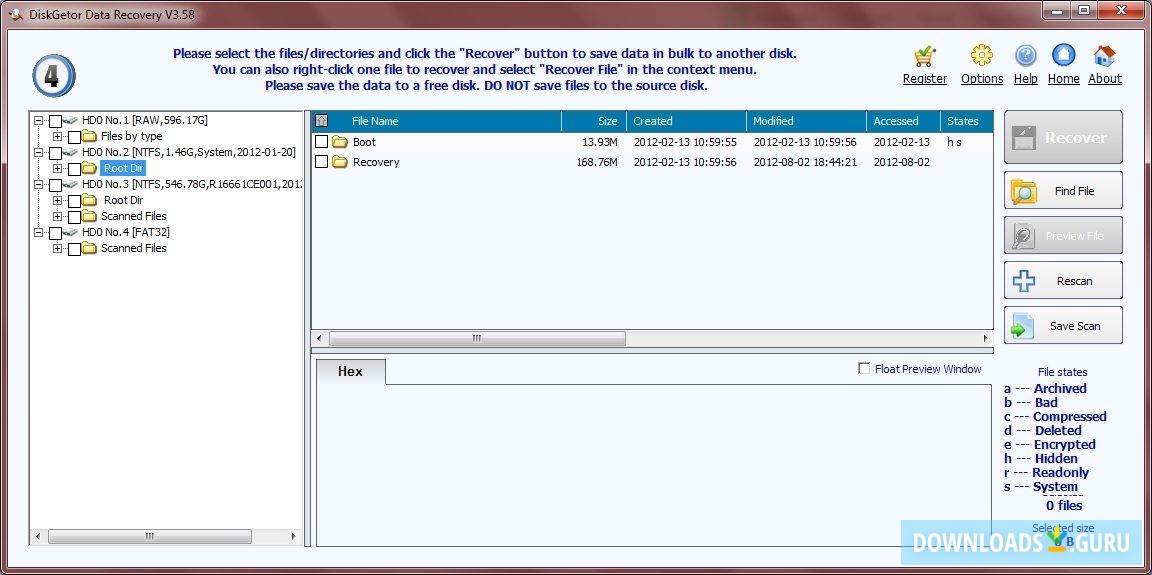 Recoverable Directories and Files