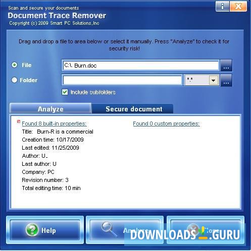 Document Trace Remover