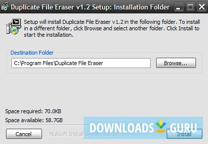 Duplicate File Eraser