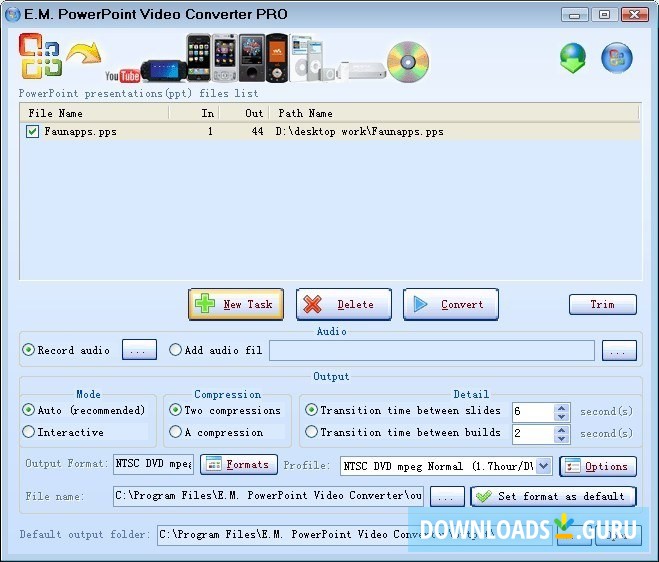 E.M. PowerPoint Video Converter