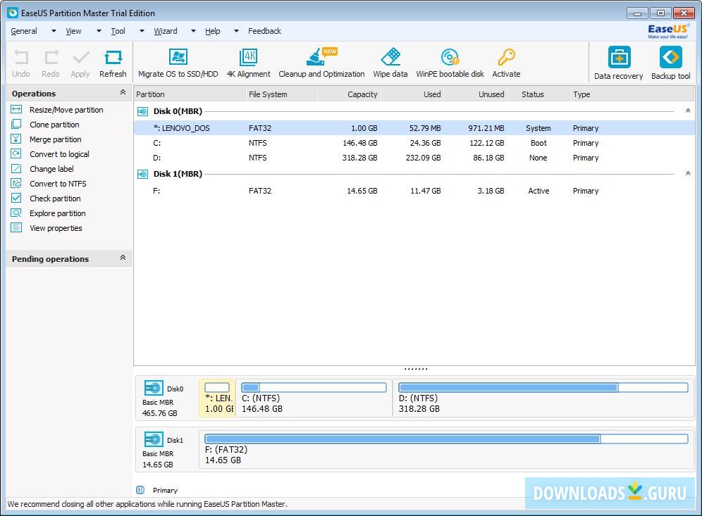 EASEUS Partition Master 17.9 download the new version for windows