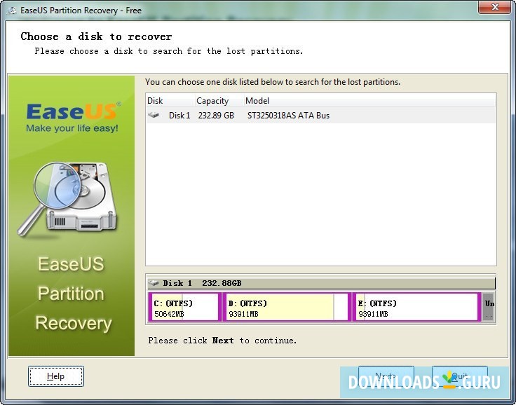 EASEUS Partition Recovery