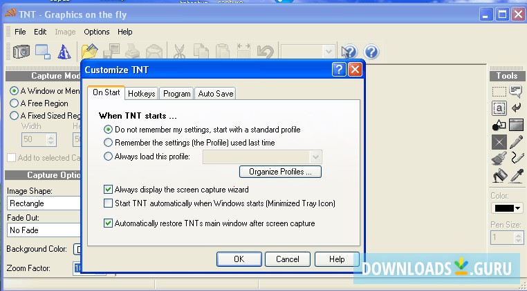 EC Software TNT Screen Capture