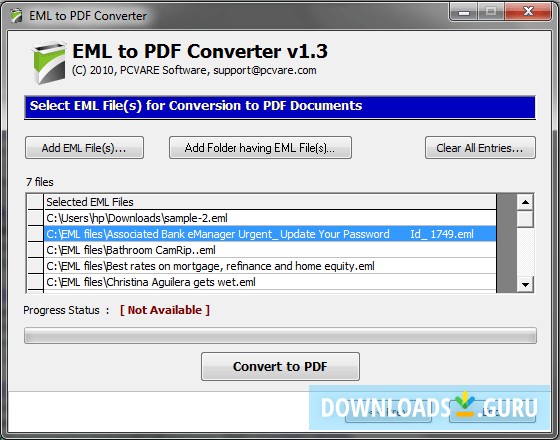 EML to PDF Converter