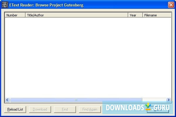 Project Gutenberg Browser