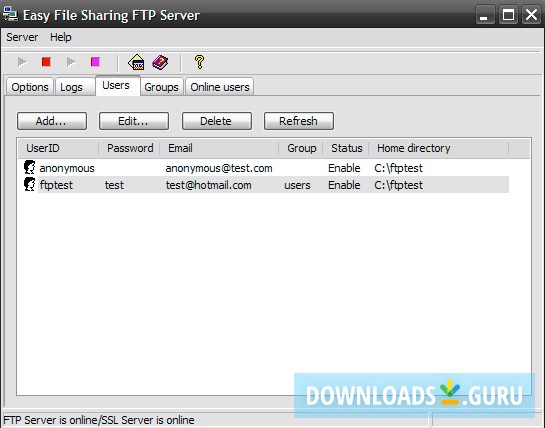 Easy File Sharing FTP Server