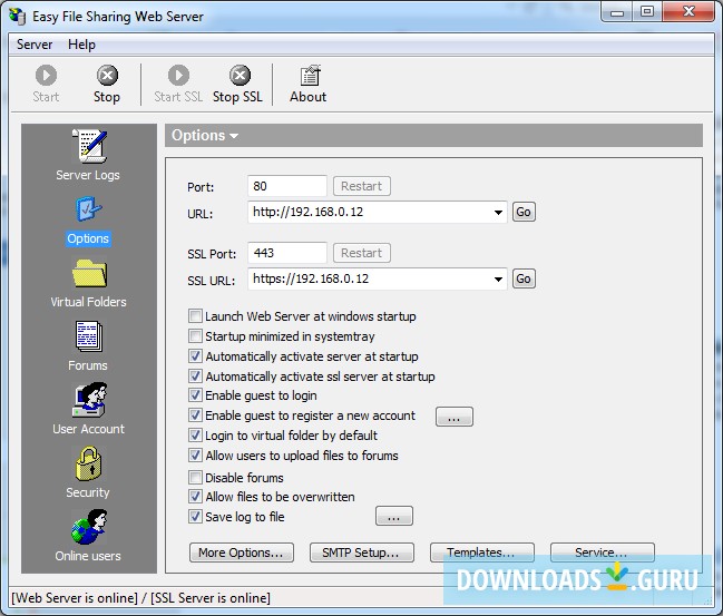Easy File Sharing Web Server