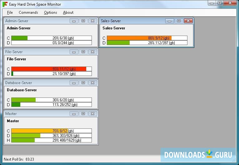 Easy Hard Drive Space Monitor