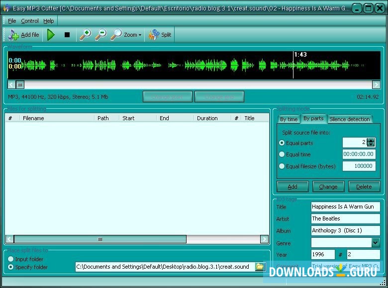 By parts splitting mode