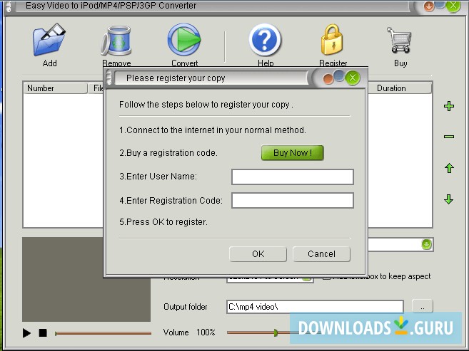 Easy Video to iPod/MP4/PSP/3GP Converter