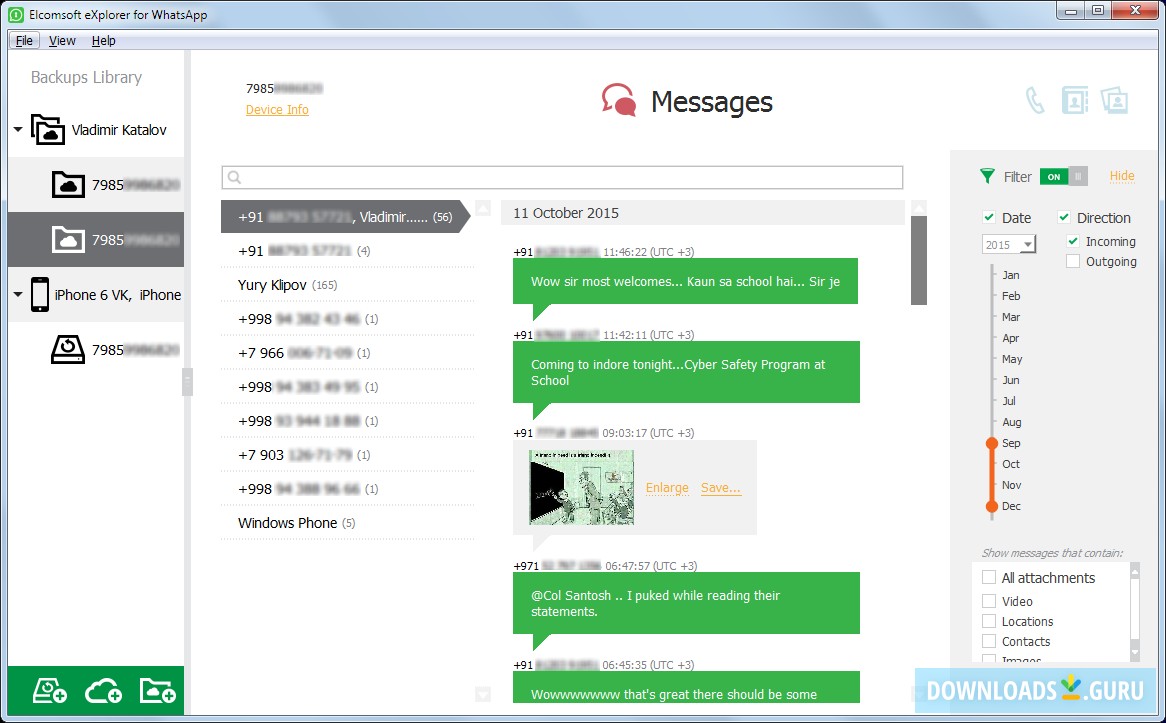 Elcomsoft eXplorer for WhatsApp