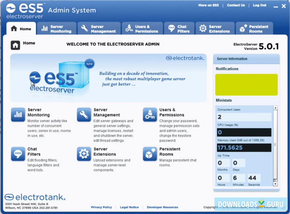 Electrotank ES5 Admin