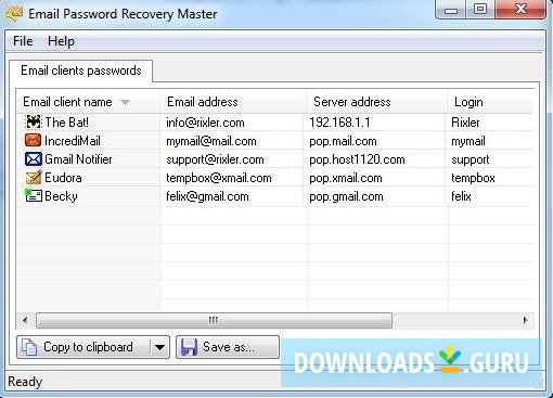 Email Password Recovery Master