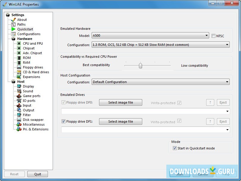 Settings Window