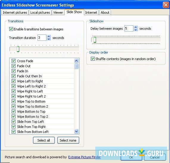 Endless Slideshow Screensaver