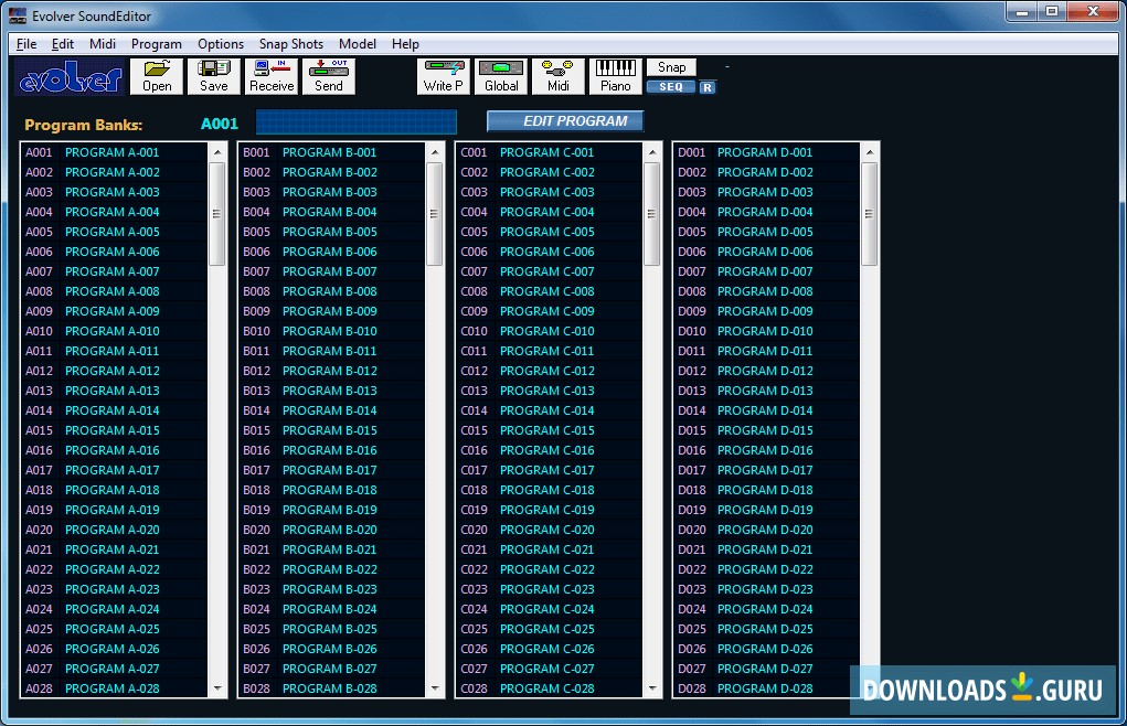 Evolver Sound Editor
