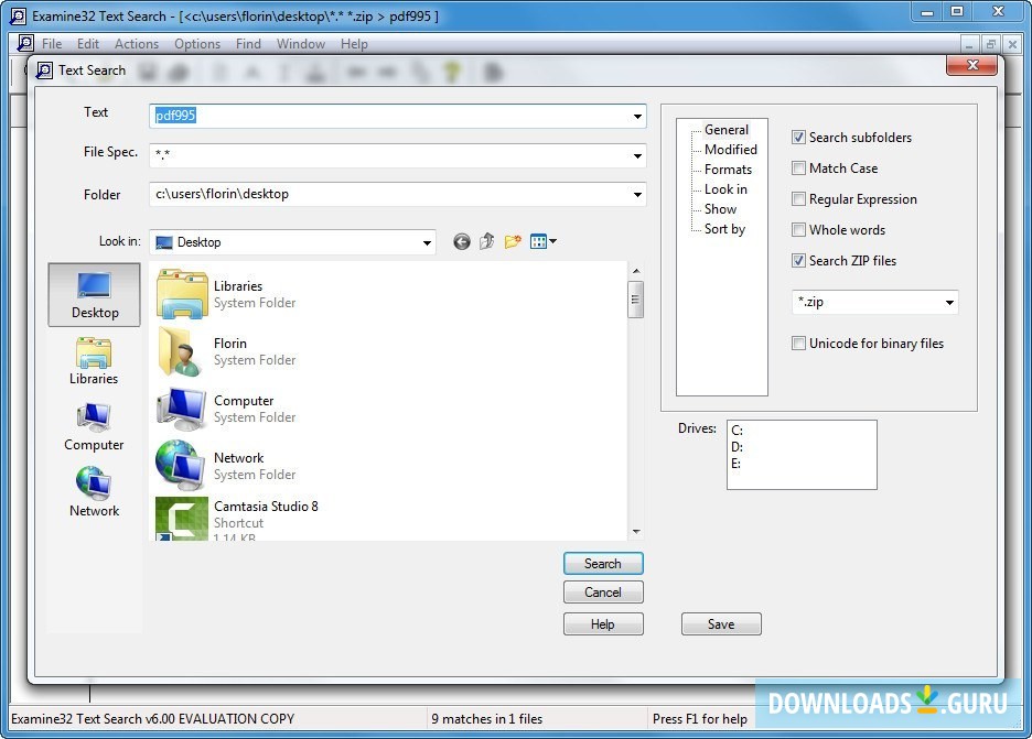 Examine32 Text Search