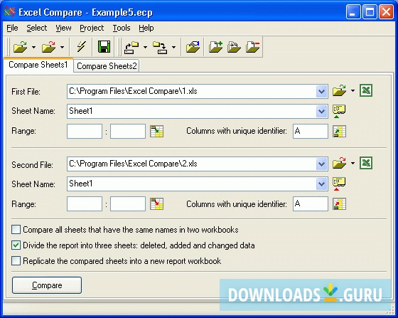 Excel Compare