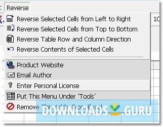 Excel Reverse Order Of Rows & Columns Software