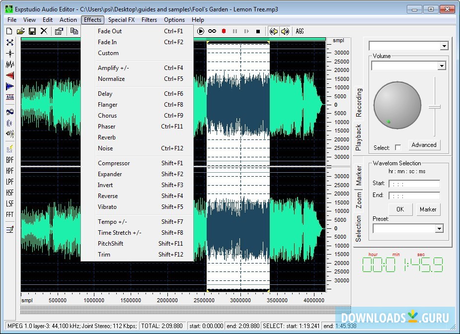 Audio recorder and editor free download