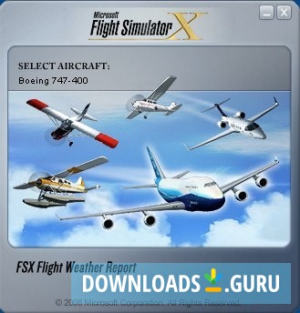 FSX Flight Weather Report