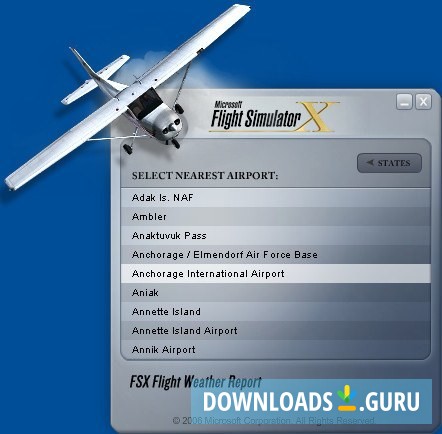 FSX Flight Weather Report