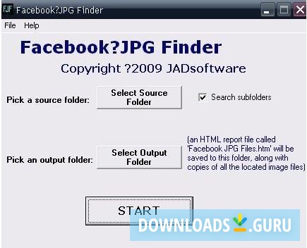 Facebook® JPG Finder