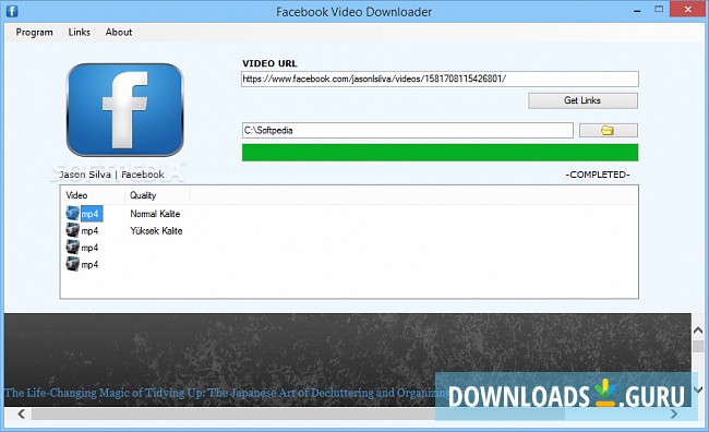 download facebook video windows 10