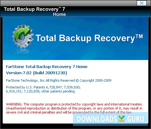 FarStone Total Backup Recovery Home