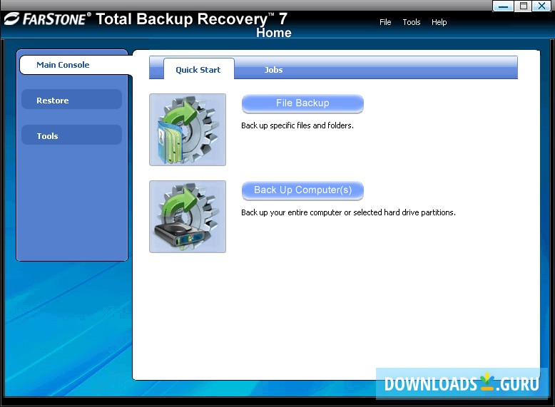 FarStone Total Backup Recovery Home