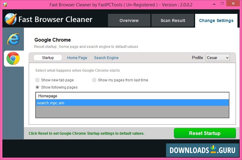 Fast Browser Cleaner