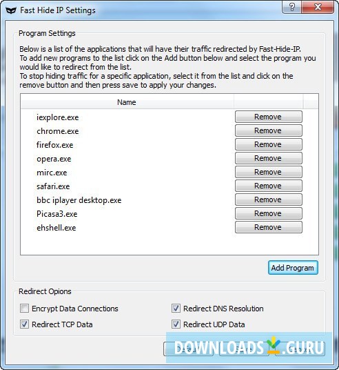 Settings Window