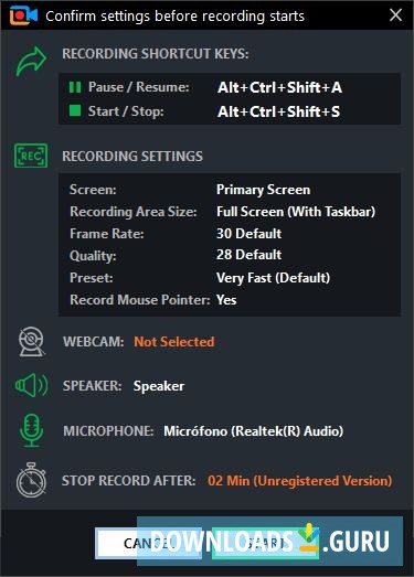 Fast Screen Recorder