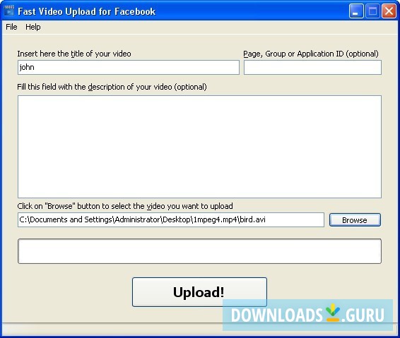 Fast Video Upload for Facebook