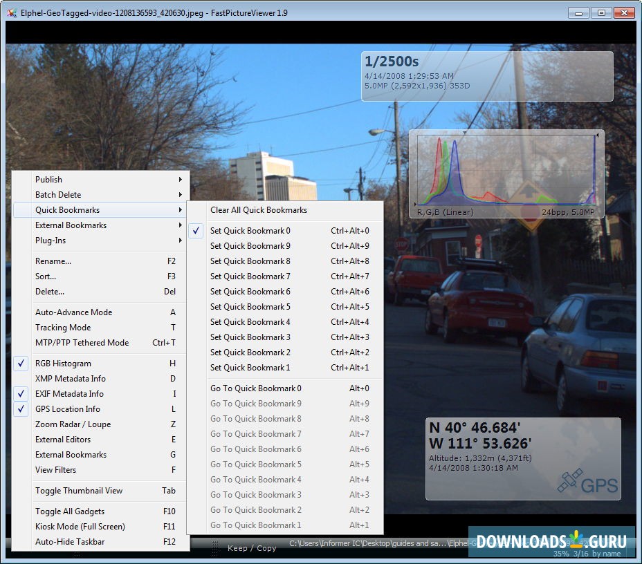 Main Window With Context Menu