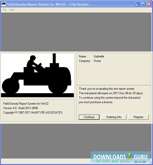 Field Density Report System