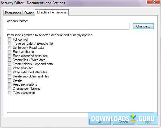 Effective permissions