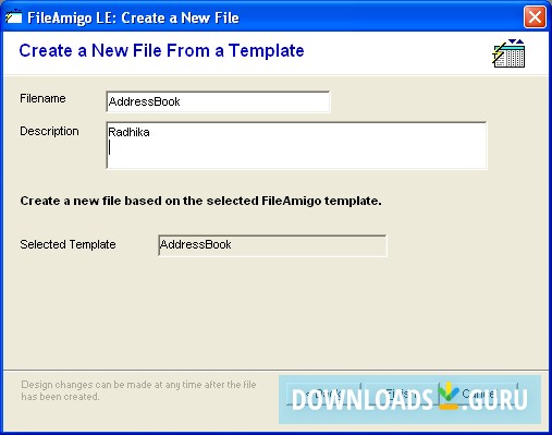 Create New File From A Template Option