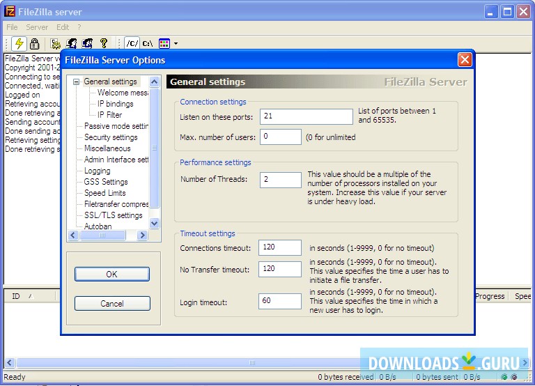 filezilla ftp server free download windows xp