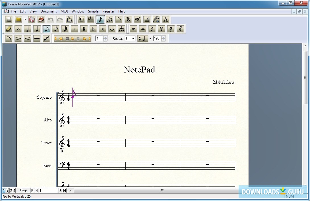 finale notepad windows 8