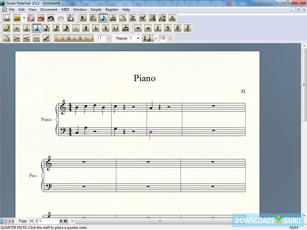 finale notepad free 2012