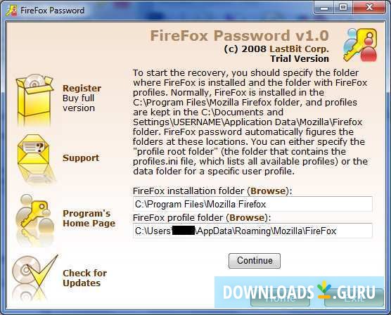 Defining profile path